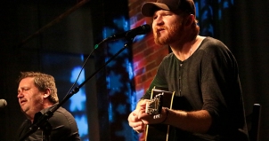 Dylan Altman and Eric Paslay tearing it up at The Listening Room Café, Nashville.
